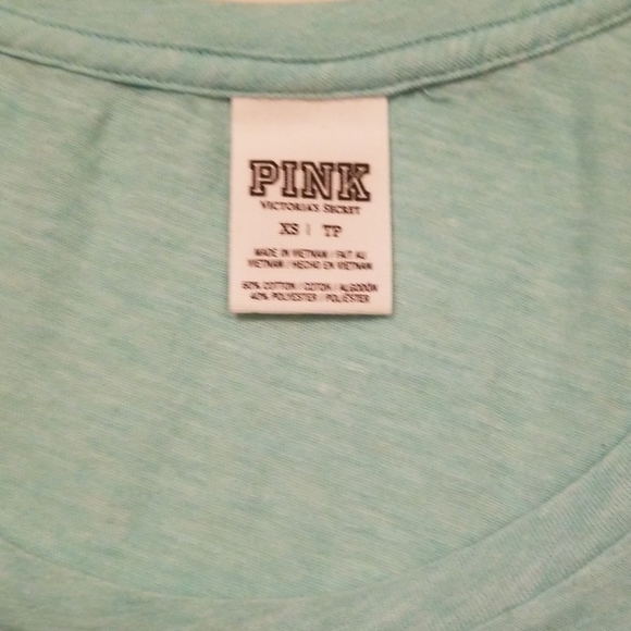 VS/PINK "I HATE RUNNING" PINK Tank Top X-Small - Picture 3 of 5